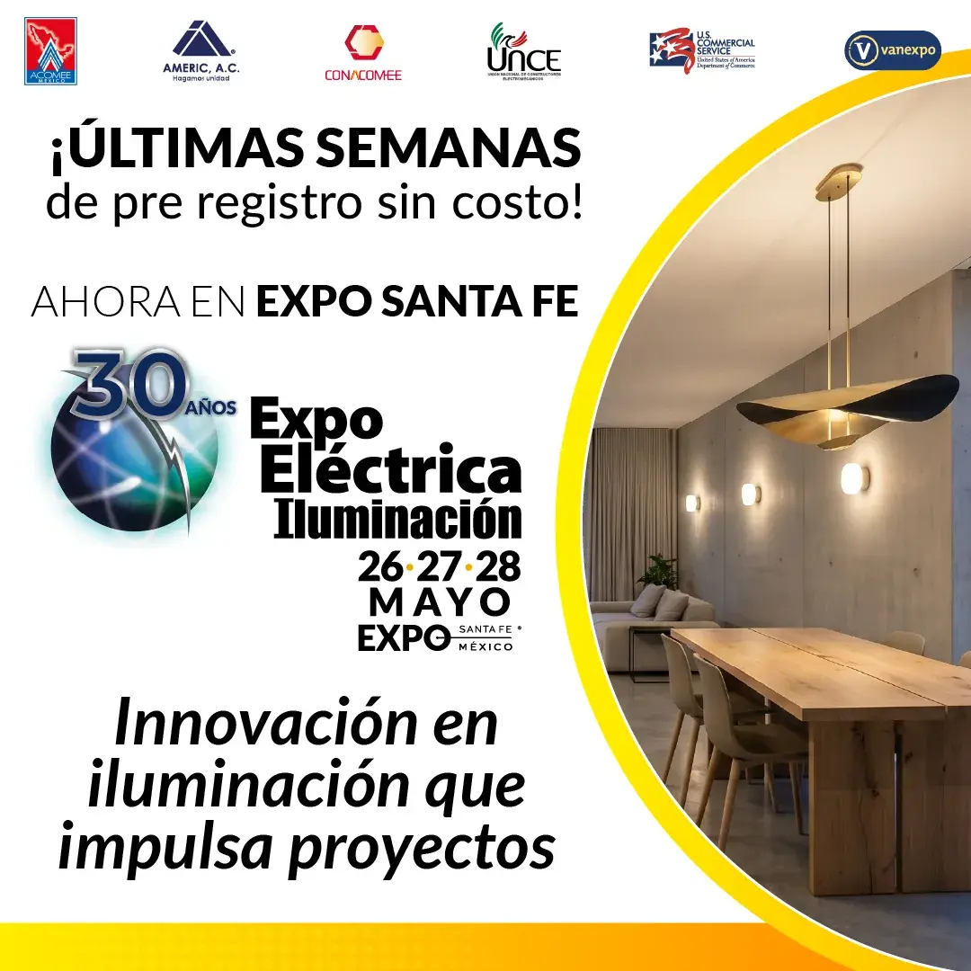 Publicación de pre registro para Expo Eléctrica Iluminación